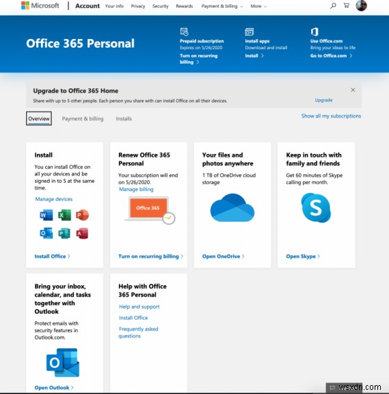 วิธีจัดการ ยกเลิก หรือแก้ไขการสมัครใช้งาน Office 365 ของคุณ