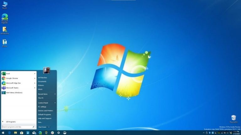 วิธีทำให้ Windows 10 มีรูปลักษณ์และใช้งานเหมือน Windows 7