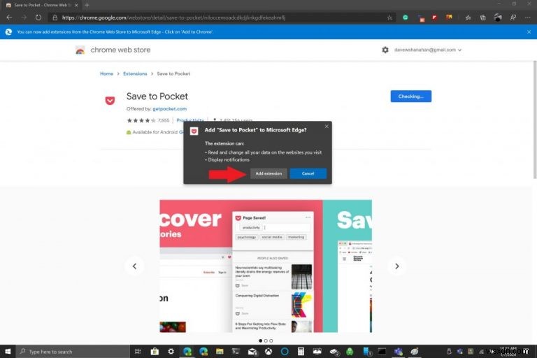 วิธีการติดตั้งส่วนขยายจาก Chrome Store บน Edge Insider