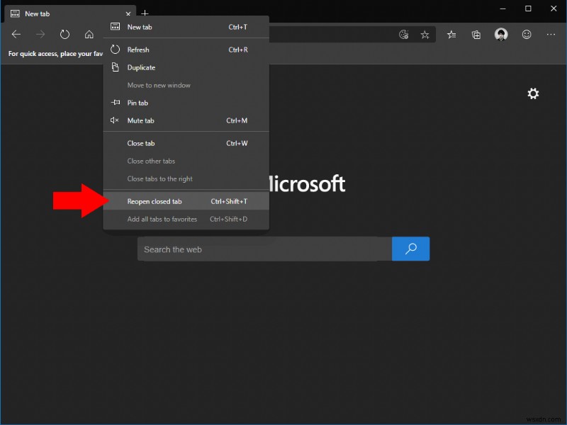 วิธีการเปิดแท็บที่ปิดไปแล้วอีกครั้งใน Microsoft Edge Insider