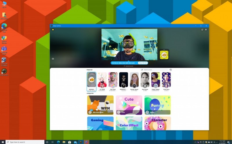 วิธีใช้กล้อง Snapchat บน Windows 10 เพื่อเพิ่มสีสันการโทรใน Microsoft Teams
