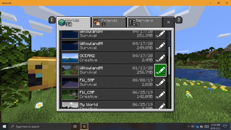 วิธีการสำรองและนำเข้าโลกใน Minecraft บน Windows 10