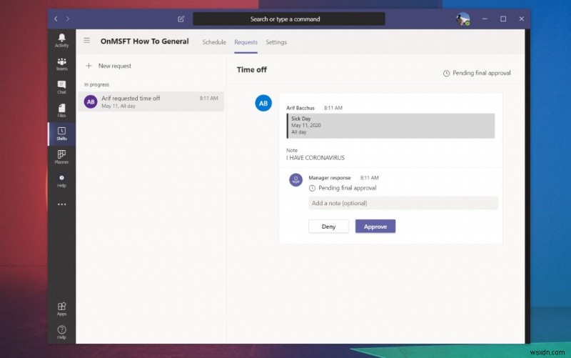 วิธีใช้กะใน Microsoft Teams เพื่อจัดการชั่วโมงทำงาน กำหนดการ และอื่นๆ