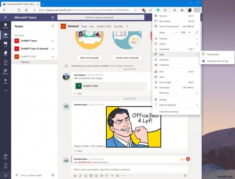 วิธีเปิดช่องทาง Microsoft Teams หลายช่องในหน้าต่างแยกต่างหาก