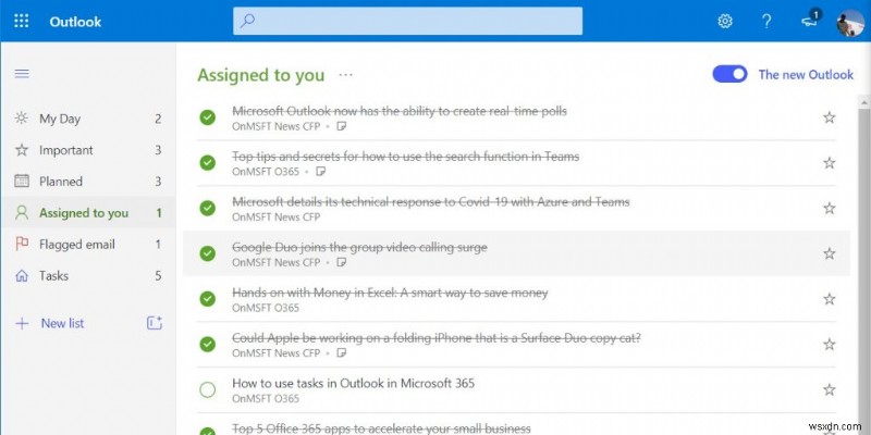 วิธีใช้ To Do ใน Outlook กับ Microsoft 365 เพื่อความได้เปรียบด้านประสิทธิภาพการทำงานของคุณ