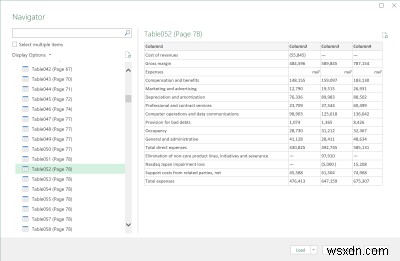 Excel ได้รับการสนับสนุนสำหรับการนำเข้าข้อมูลจากตาราง PDF; วิธีใช้งาน
