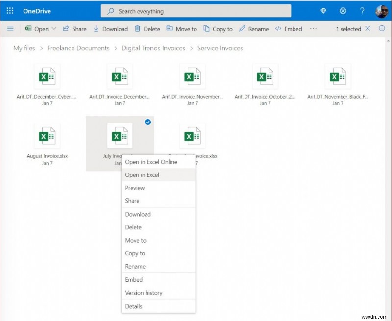 วิธีการเปิดไฟล์ Excel, Word, PowerPoint จาก OneDrive ในแอปเดสก์ท็อป