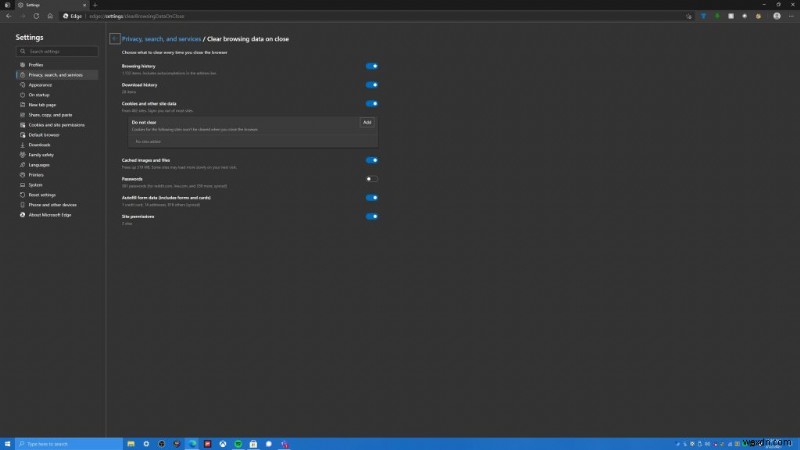 วิธีล้างประวัติเบราว์เซอร์โดยอัตโนมัติบน Microsoft Edge
