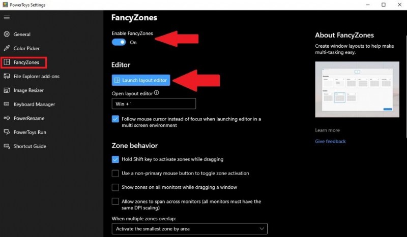 วิธีใช้ยูทิลิตี้ PowerToys Fancy Zones เพื่อให้คุณใช้งาน Windows 10 ได้อย่างมีประสิทธิภาพมากขึ้น