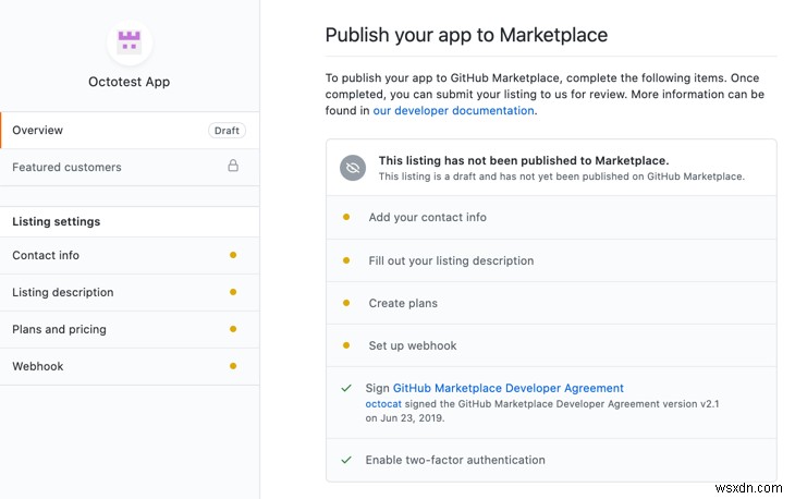 การเริ่มต้นใช้งาน GitHub Marketplace:วิธีแสดงรายการแอปและเครื่องมือของคุณ