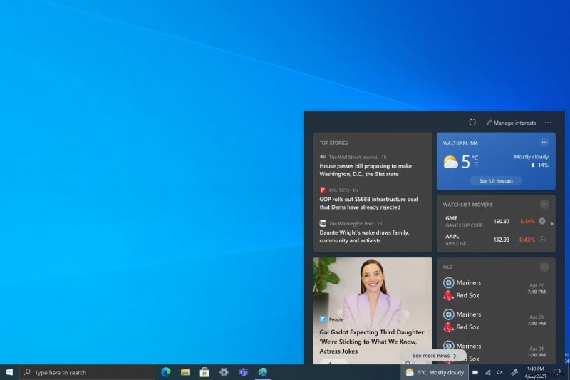 วิธีปิดข่าวสารและความสนใจใน Windows 10 อย่างง่ายดาย