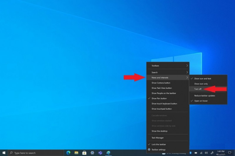 วิธีปิดข่าวสารและความสนใจใน Windows 10 อย่างง่ายดาย