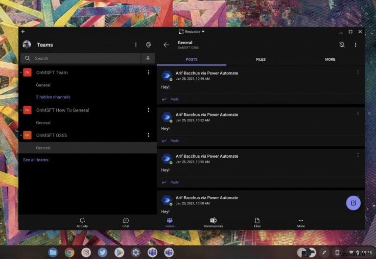 วิธีใช้ Microsoft Teams บน Chromebook