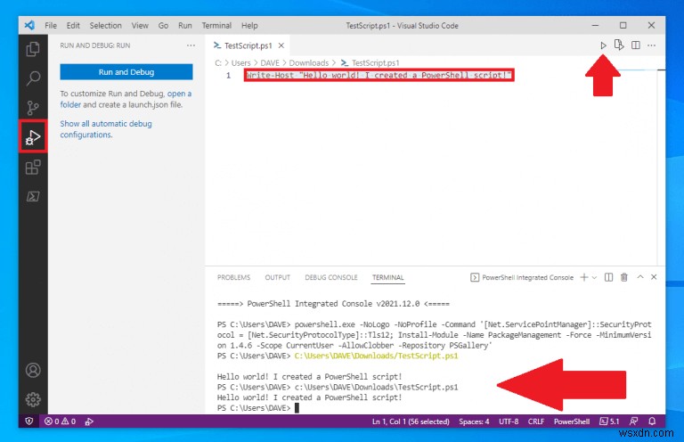 วิธีสร้างสคริปต์ PowerShell บน Windows 10 และ Windows 11 ด้วย Visual Studio Code