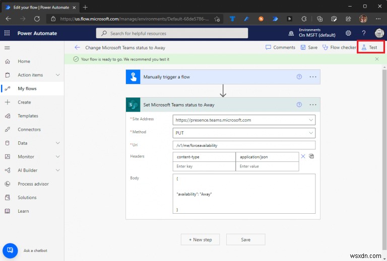 วิธีอัปเดตสถานะ Microsoft Teams โดยใช้ Power Automate