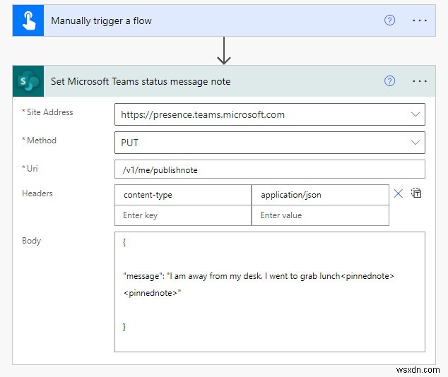 วิธีอัปเดตสถานะ Microsoft Teams โดยใช้ Power Automate