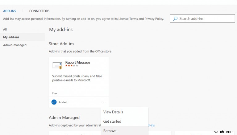 วิธีรายงานข้อความอีเมลที่น่าสงสัยโดยใช้ข้อความรายงานของ Microsoft Outlook