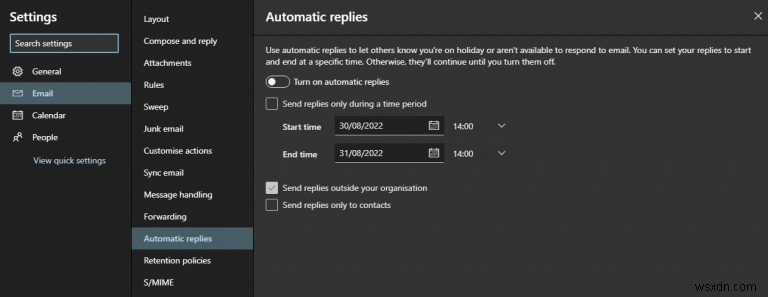 วิธีตั้งค่าการตอบกลับอัตโนมัติใน Microsoft Outlook