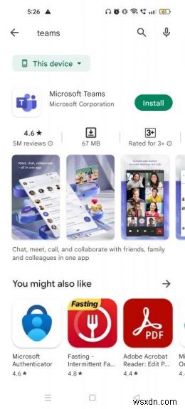 วิธีการติดตั้งและตั้งค่า Microsoft Teams บน Android