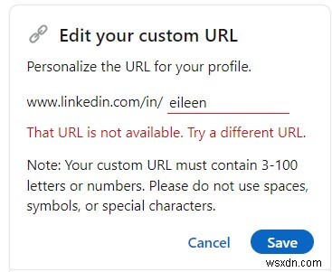 การสร้าง URL ของ LinkedIn ที่มีความหมายสำหรับโปรไฟล์สาธารณะของคุณ