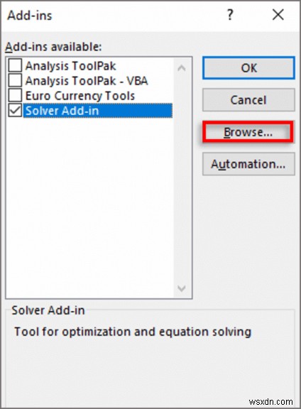 วิธีการติดตั้งโปรแกรมเสริมใน Microsoft Excel