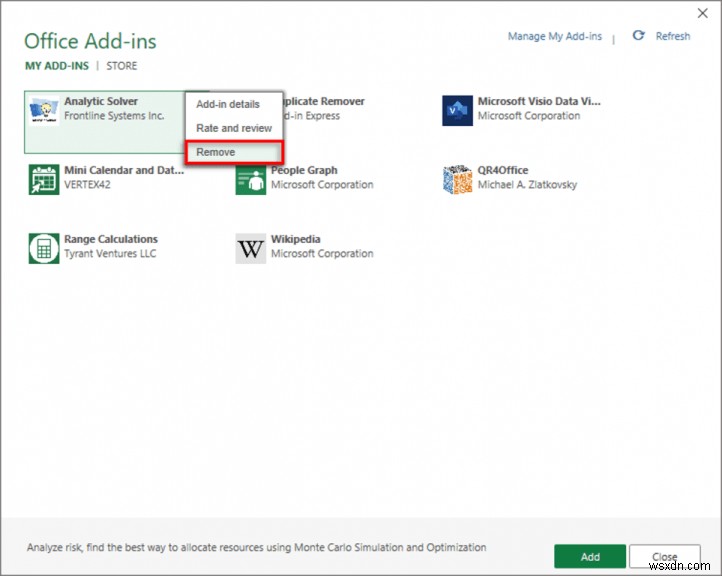 วิธีการติดตั้งโปรแกรมเสริมใน Microsoft Excel