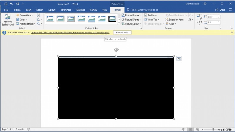 วิธีใช้เครื่องมือสกรีนช็อตของ MS Office Inbuilt