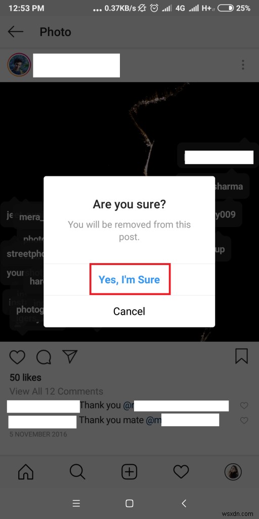 วิธีการเลิกแท็กตัวเองจากรูปภาพ Instagram ของผู้ใช้รายอื่น
