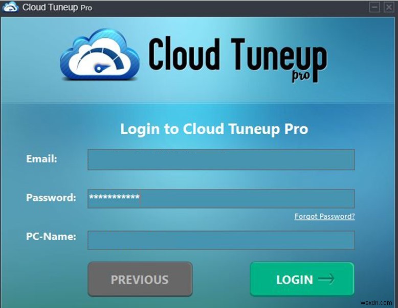 สแกนคุกกี้ทางอินเทอร์เน็ตและรีจิสทรีของระบบด้วย Cloud Tuneup Pro