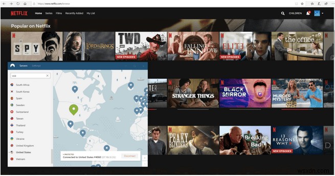 วิธีรับชม Netflix ด้วย NordVPN ในหรือนอกสหรัฐอเมริกา