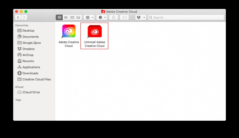วิธีการลบ Adobe Creative Cloud จาก Mac