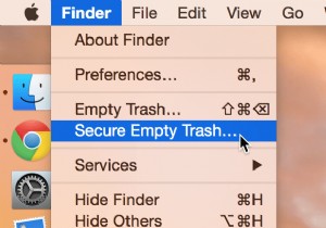 เป็นไปได้ไหมที่จะรักษาความปลอดภัยถังขยะที่ว่างเปล่าใน Mac