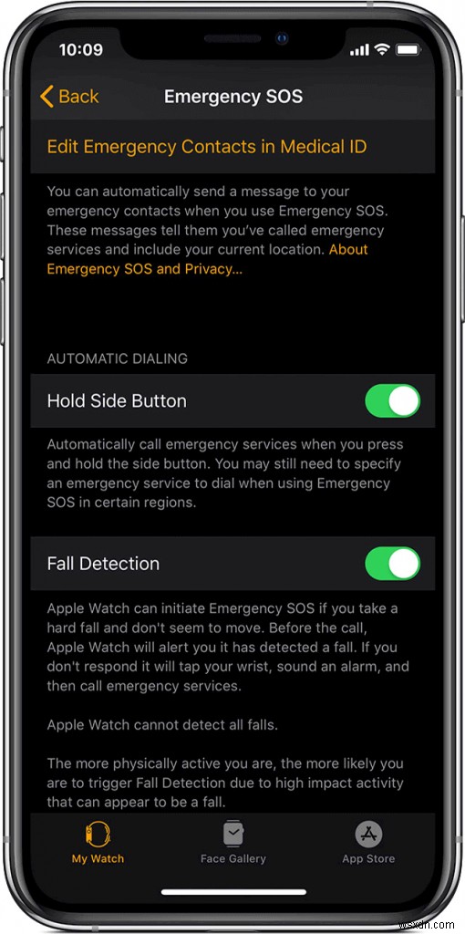 วิธีเปิดใช้งานการตรวจจับการล้มบน Apple Watch SOS
