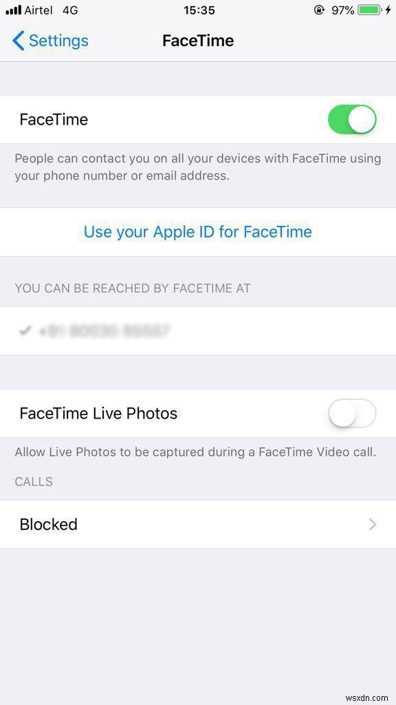 วิธีเปิดใช้งาน ปิดใช้งาน และถ่ายภาพสดใน FaceTime บน iOS 12?