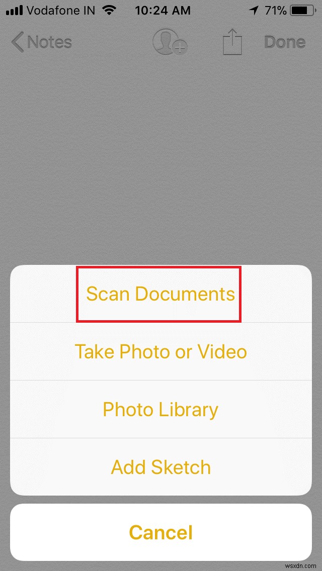 วิธีสแกนเอกสารโดยใช้แอป Notes ใน iOS 11