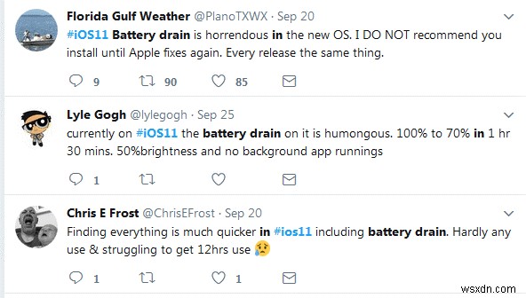 แบตเตอรี่ iOS 11 ของคุณหมดเร็วเกินไปหรือไม่ รู้เหตุผล