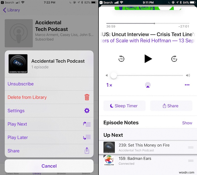 วิธีใช้แอป Podcasts บน iOS 11