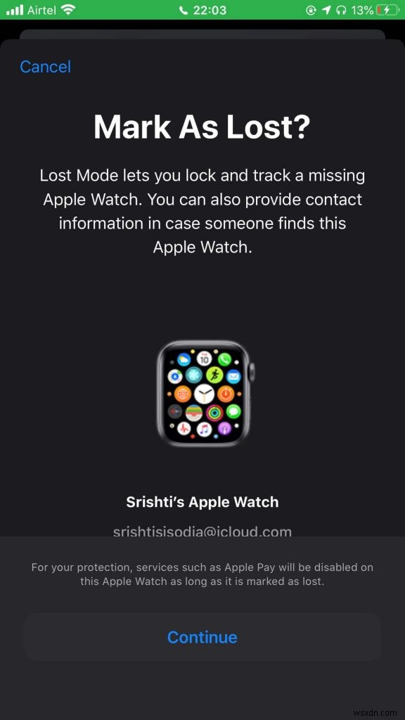 จะค้นหา Apple Watch ที่สูญหายได้อย่างไร