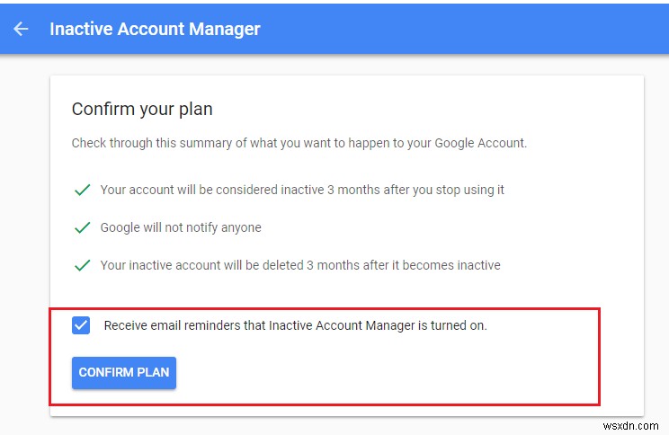 ตั้งค่าบัญชี Google ของคุณให้ลบอัตโนมัติหลังจากไม่มีการใช้งานเป็นระยะเวลาหนึ่ง