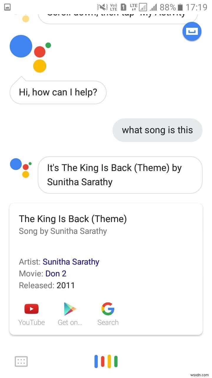 วิธีใช้ Google Assistant เพื่อระบุเพลง