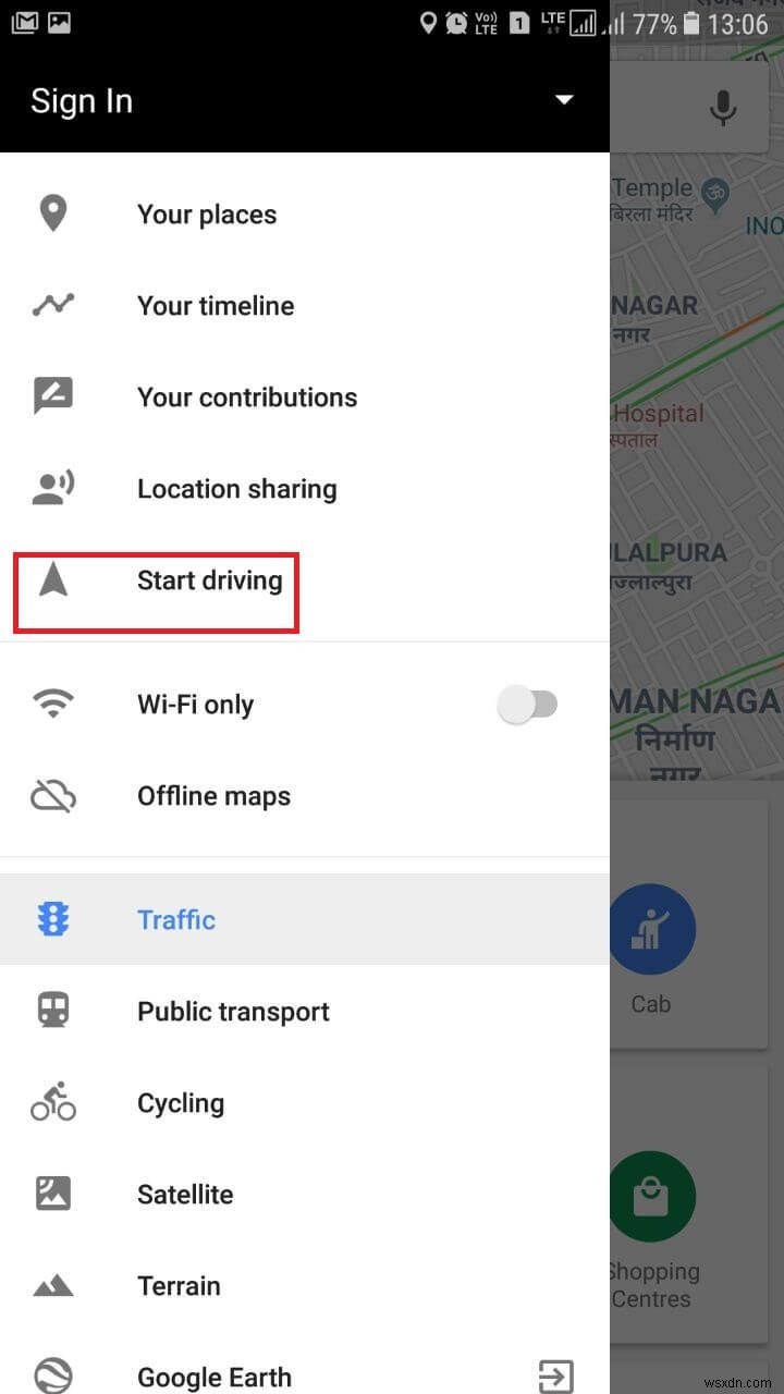 วิธีปลดล็อกโหมดการขับขี่ที่ซ่อนอยู่ของ Google Maps 