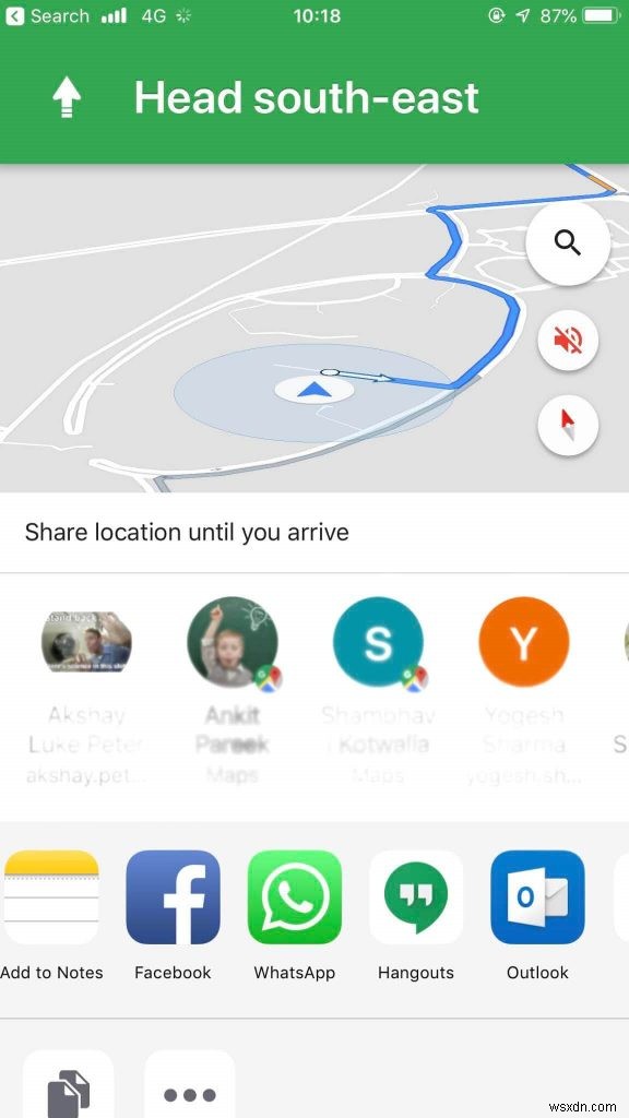 วิธีแชร์ตำแหน่งแบบเรียลไทม์กับเพื่อนโดยใช้ Google แผนที่บน iPhone