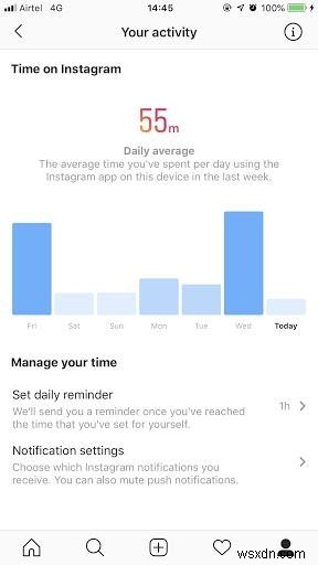 วิธีตรวจสอบเวลาที่ใช้บน Facebook และ Instagram