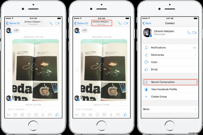 วิธีใช้คุณลักษณะการสนทนาลับบน Facebook Messenger