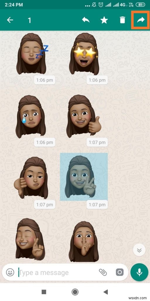 วิธีใช้สติกเกอร์บน WhatsApp สำหรับ Android