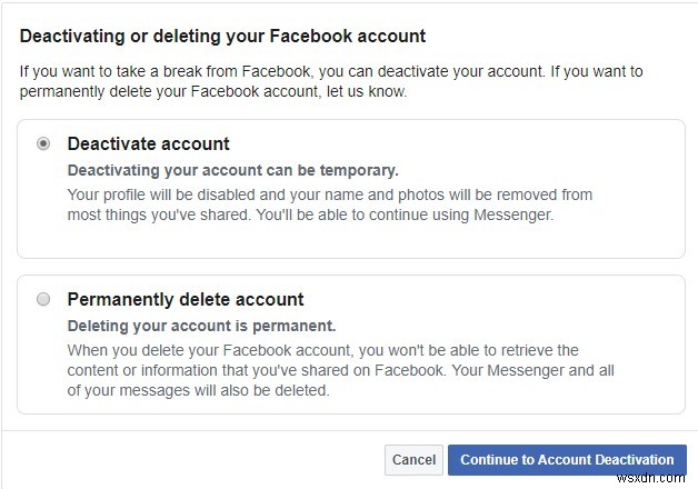 วิธีปิดใช้งาน Facebook Messenger เมื่อปิดใช้งาน Facebook แล้ว