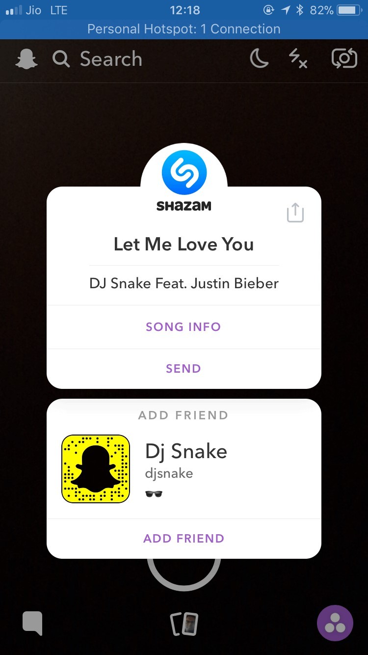 วิธีใช้ Shazam บน Snapchat