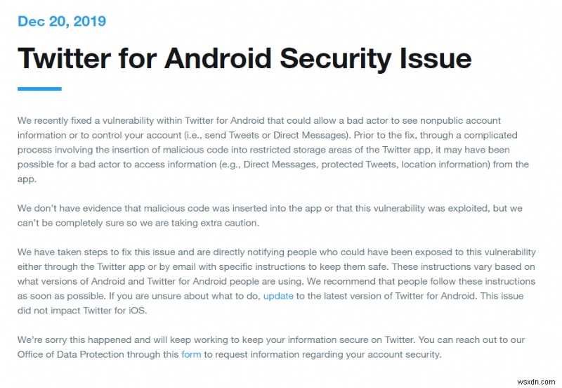 ผู้ใช้ Android:อัปเดตเวอร์ชันล่าสุดของแอป Twitter ทันที