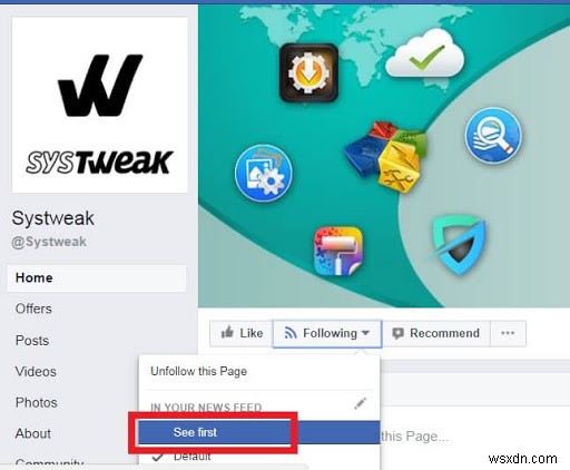 ดูโพสต์ Facebook ที่คุณชื่นชอบที่ด้านบนของฟีดข่าว