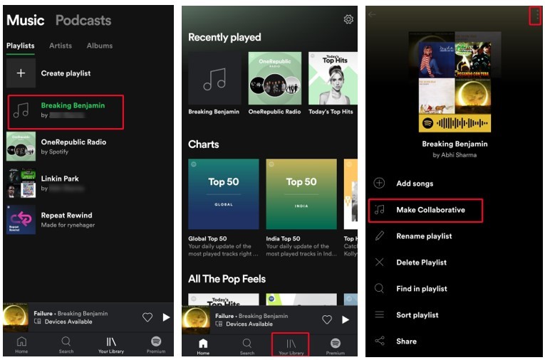 วิธีการสร้างเพลย์ลิสต์ Spotify ให้ทำงานร่วมกันและทำงานอย่างไร